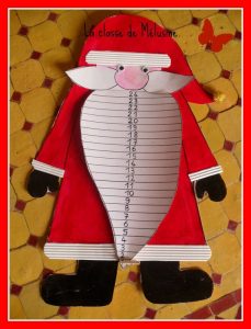 Papa noël calendrier