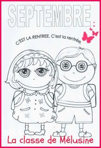 coloriage de la rentrée