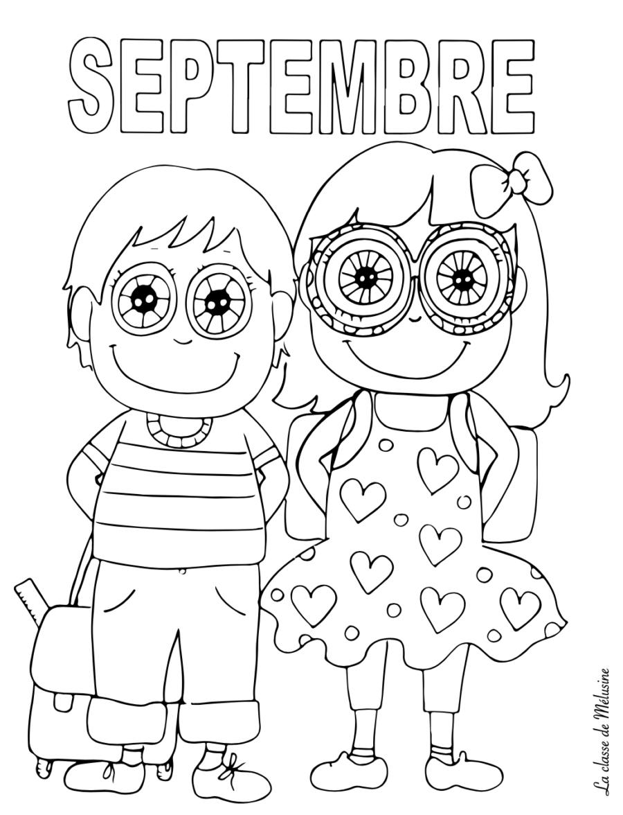 Coloriage de la rentrée 2020