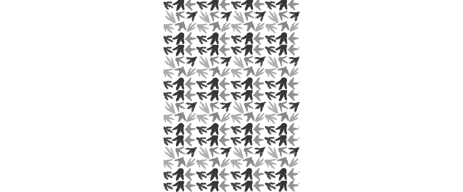 Le fond avec empreintes de dinosaures