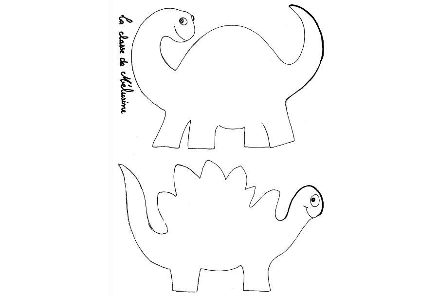 Gabarits de dinosaures pour porte-manteaux