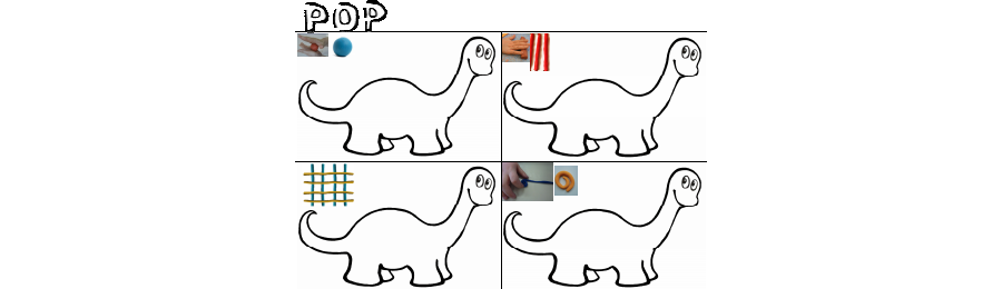 Tapis pour pâte à modeler de Pop le dinosaure