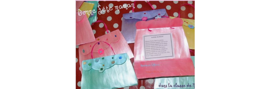 Gabarit sac à main de la fête des mamans