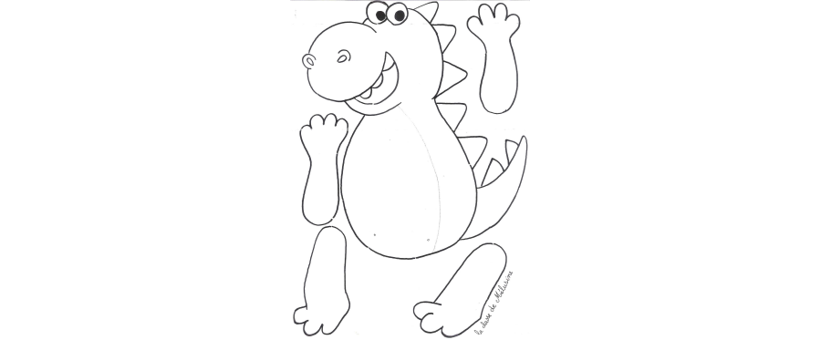 Gabarit du pantin de Dino