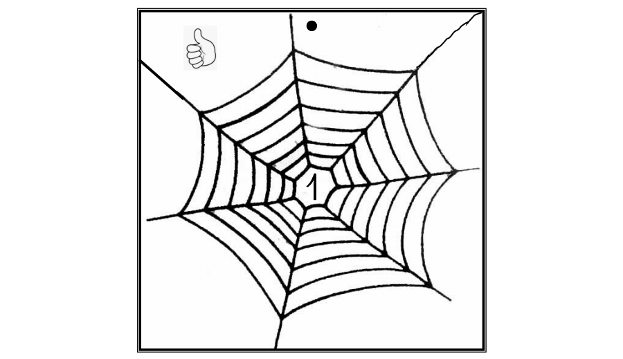 Le jeu des toiles d'araignées numériques de 1 à 10
